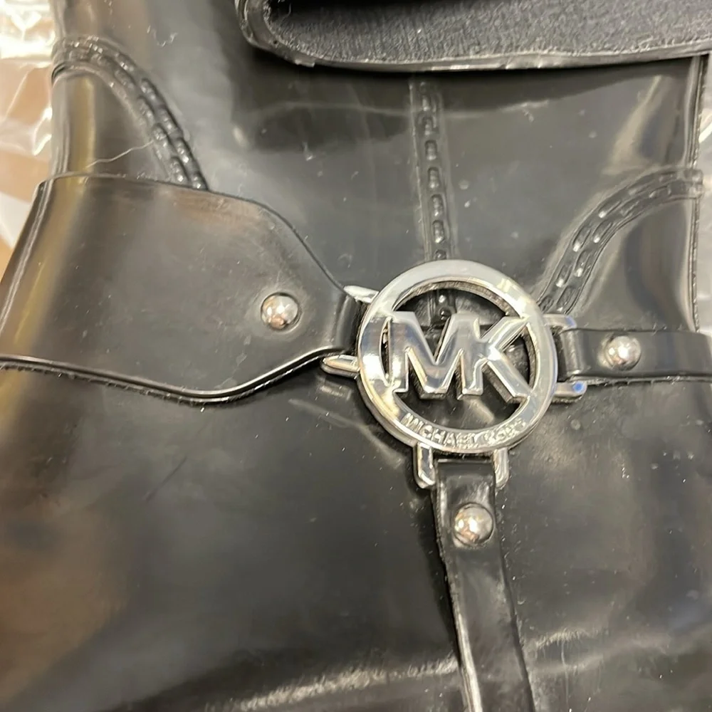 Michael Kors Black Fulton Rain boots size 8 EUC - Picture 10 of 10